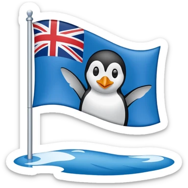 True south flag antarctica sticker