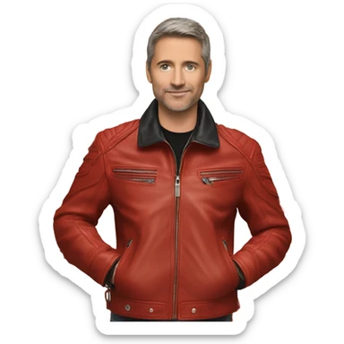 red ducati leather jacket 10 million crawdads sticker