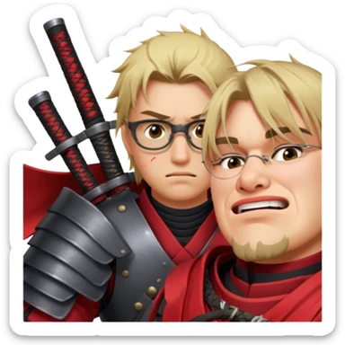 Battle-Ready Samurai sticker