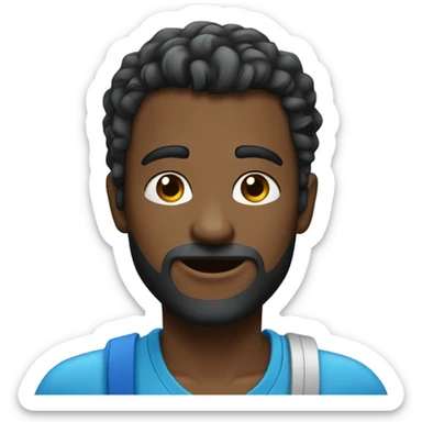 Icon de mesagem em tons de azul sticker