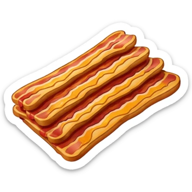 Happy streaky bacon sticker
