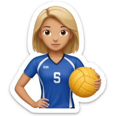 Volleyball girl sticker