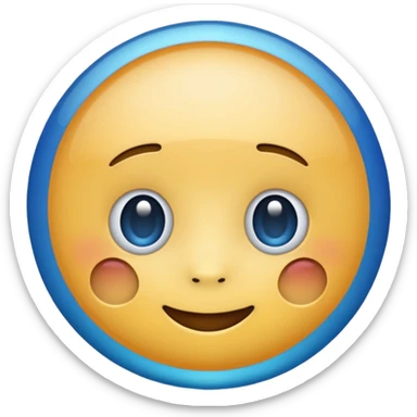 blue emoji jooby sticker