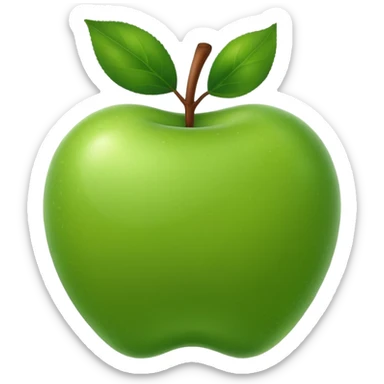 green apple emoji alternate version sticker