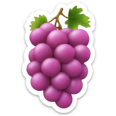 Pink grapes sticker