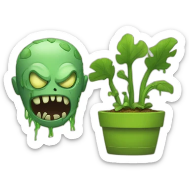 Plante vs zombi sticker