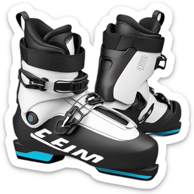 cross-county ski boots sticker