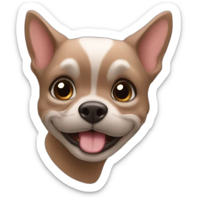 bisou sur la tete  sticker