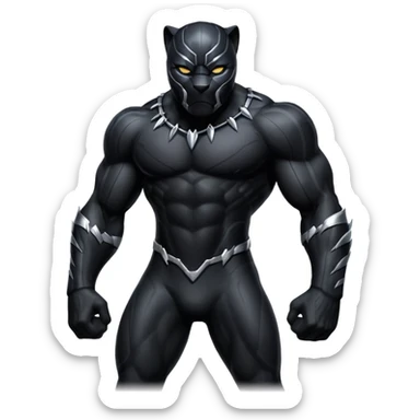 Black panter sticker