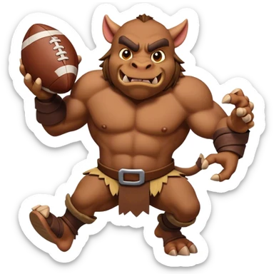 Moblin throwing Bokoblin like a football sticker