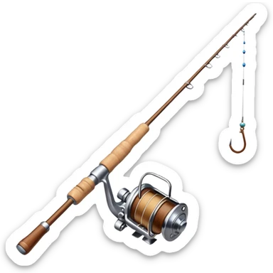 caña pescar sticker