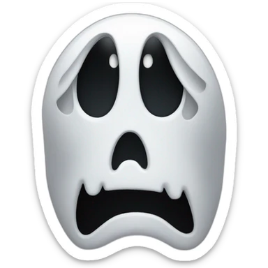 Ghost face from scream sticker
