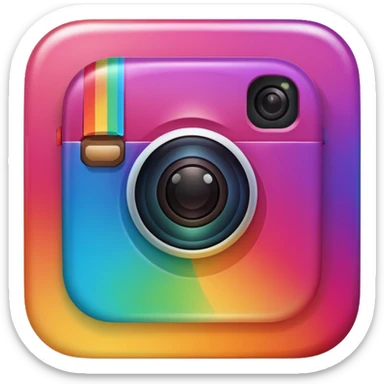 Genarate me png type emoji of instagram Logo I want the emoji exactly looking like instagram logo sticker