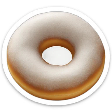 powdered doughnut sticker