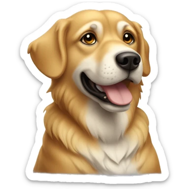 woof doré très doré qui s'apelle Ulysse sticker