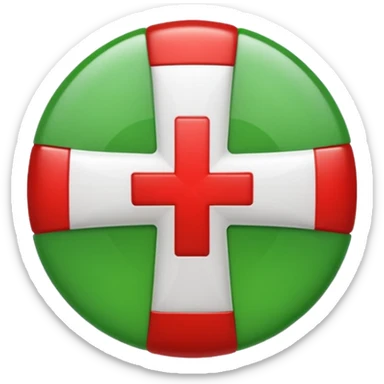 change the red cross emoji color from red to green color sticker