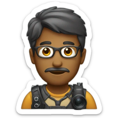 Male photographer sticker