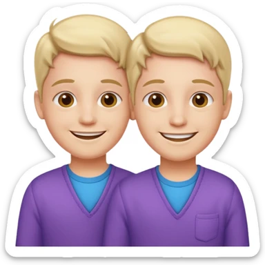 fraternal twins sticker