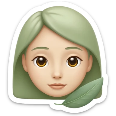 Minimal wellness emoji representing tighter skin and firmness,
subtle lifting effect, smooth contours, calm and natural,
no beauty or cosmetic symbols, soft sage green color palette sticker