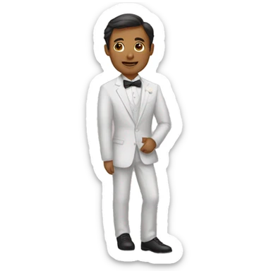 Un homme qui fait sa demande en mariage  sticker