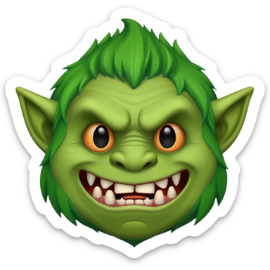a troll waiting  sticker