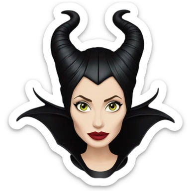 maleficent Angelina jolie sticker