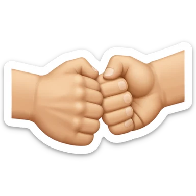 fist bump sticker