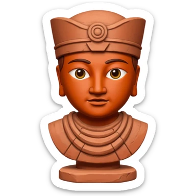 Terracotta guardian,Museum Statues. sticker