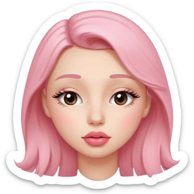 feeling cute and kissing with tear in eyes sticker