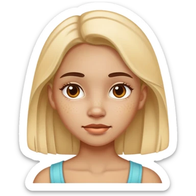 hyperpigmentation girl sticker