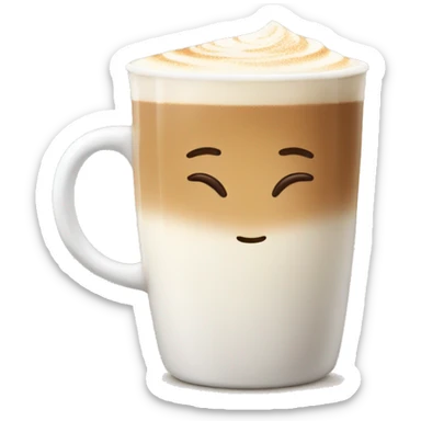 Chai latte cute sticker