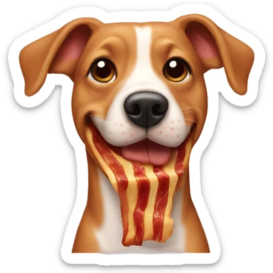bacon dog sticker
