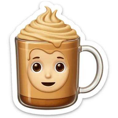 peanut butter coffee sticker