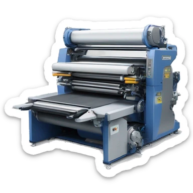 create an emoji which represents an offset printing press von Heidelberger Druckmaschinen AG XL106 sticker