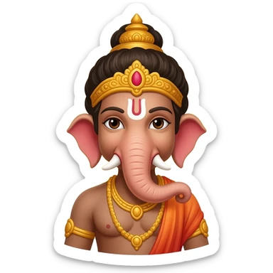 Lord ganesha valampuri sticker