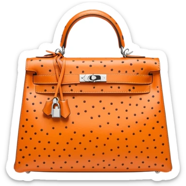 hermes kelly sellier ostrich palladium hardware sticker