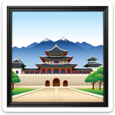 South Korea 
Gyeongbokgung Palace castle sticker