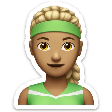 tennis player female sticker