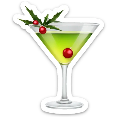 Christmas martini  sticker