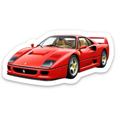 F 40 Ferrari sticker