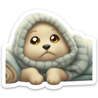 Lovely cute cozy sticker