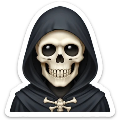 Create an emoji of Grim Reaper sticker