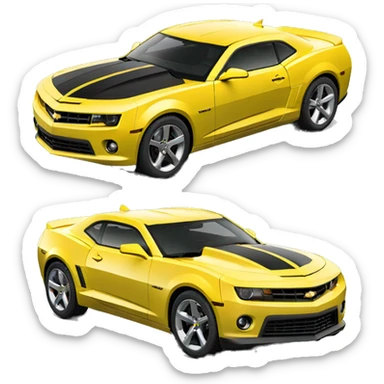 Chevrolet Camaro amarelo  sticker