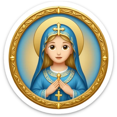 ave maria's emblem  sticker