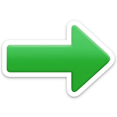 seta  esquerda verde sticker