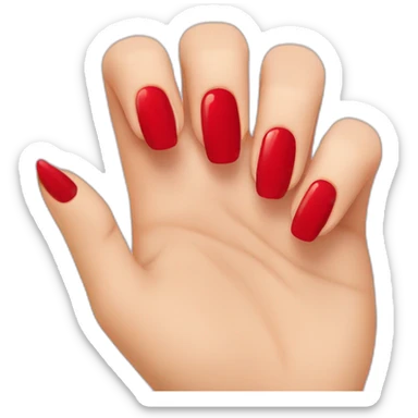 red nail sticker