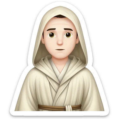 a mysterious man in a mysterious robe sticker