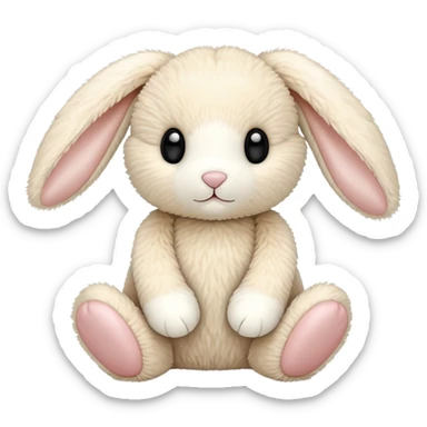 stuffed jellycat bunny sticker