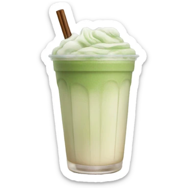 Iced matcha latte without cream  sticker
