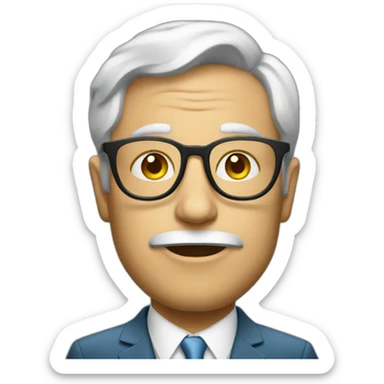 rich millionaire thinking sticker